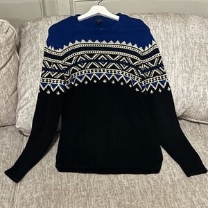 Polo Ralph Lauren Blue and Black Crewneck Sweater